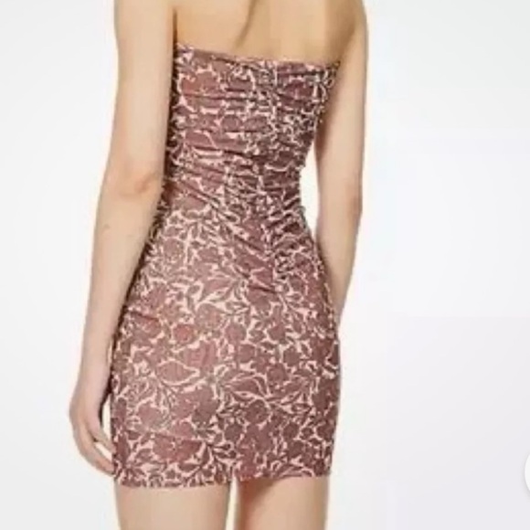 BEC & BRIDGE PRIYA STRAPLESS MINI DRESS HIBISCUS PRINT Size Medium - Picture 2 of 7